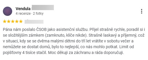 Reference Reseni Pojistovnou Zamek